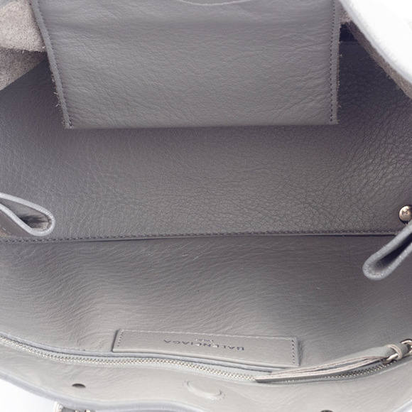 BALENCIAGA Gray Leather Bag - Picture 9 of 13